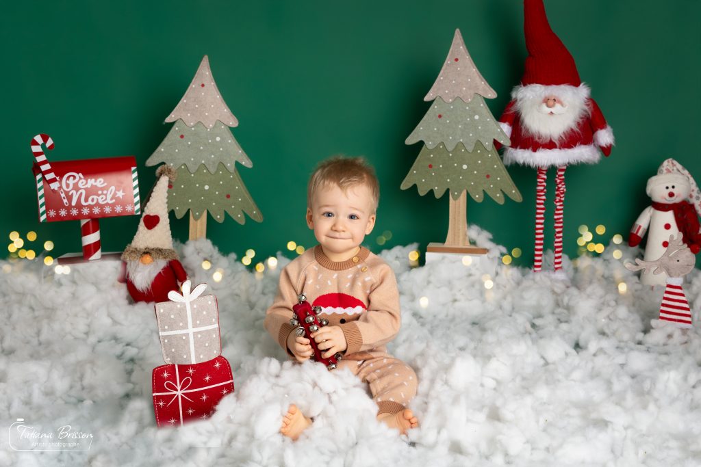 Photo de Noël en studio à Bourg-en-Bresse/Tatiana Brisson photographe