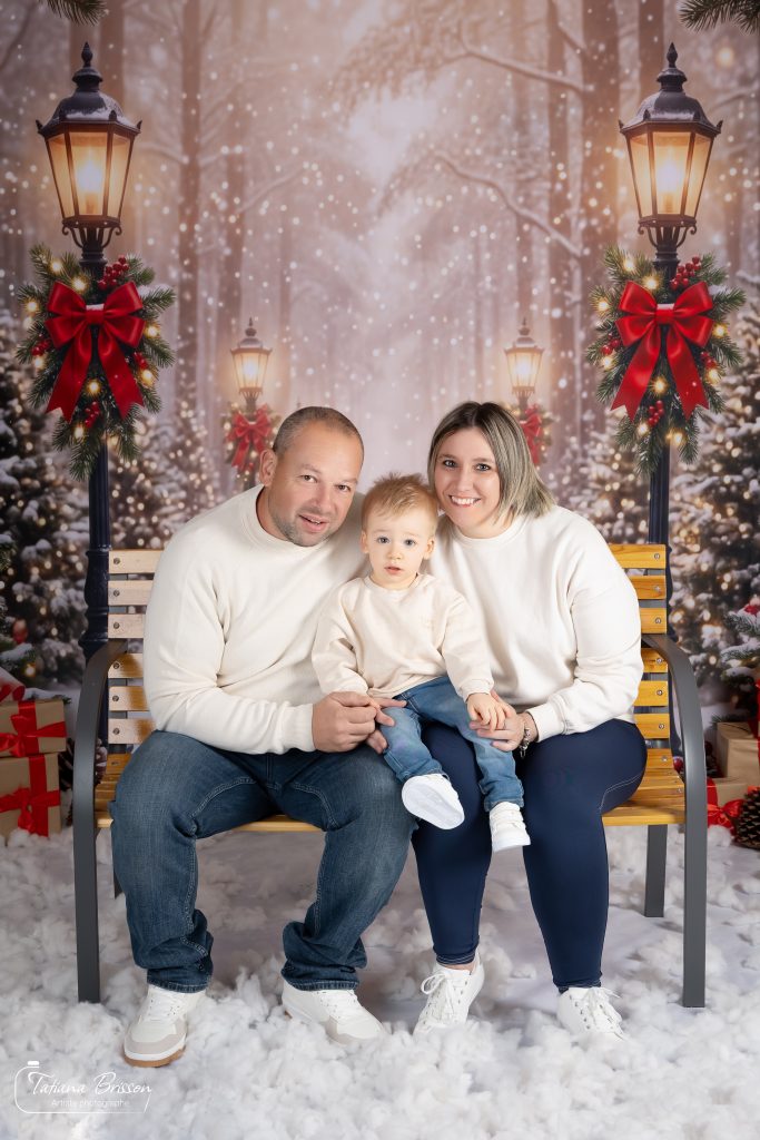 Séance photo de Noël à Macon, Bourg-en-Bresse/Tatiana Brisson photographe