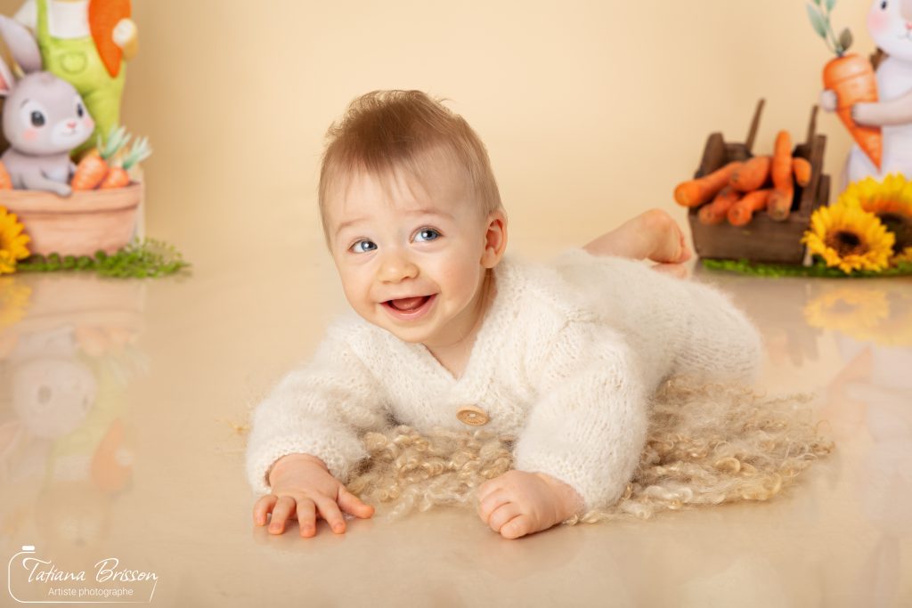 Souvenir séance photo Pâques en studio proche de Mâcon et Bourg-en-Bresse